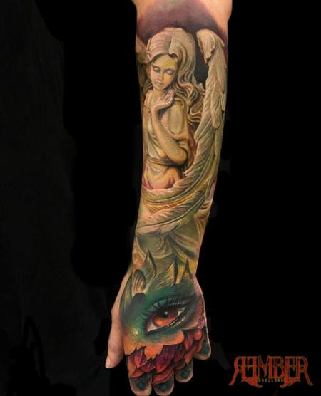 Rember - Color hand and forearm Quarter sleeve